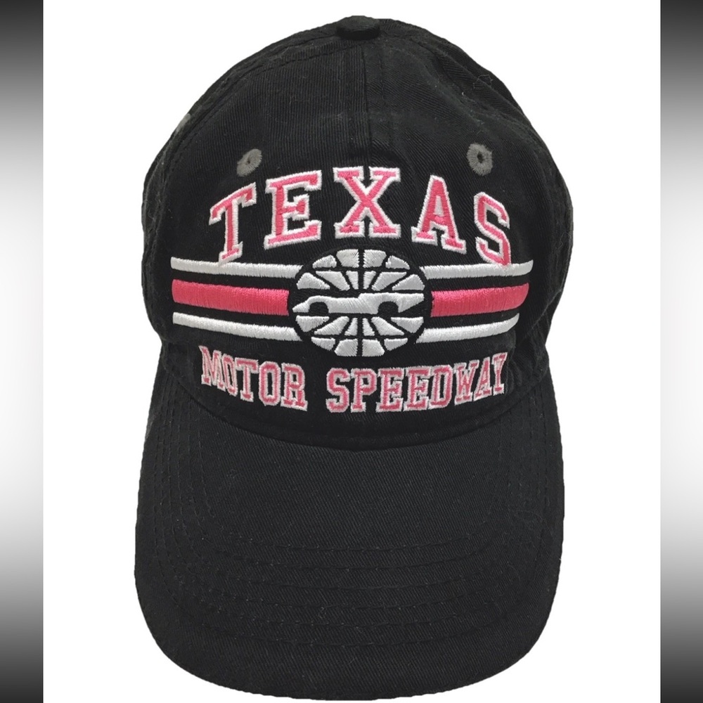 Texas Motor Speedway Hat Baseball Cap Embroidered Logo Black Adjustable Youth Sz
